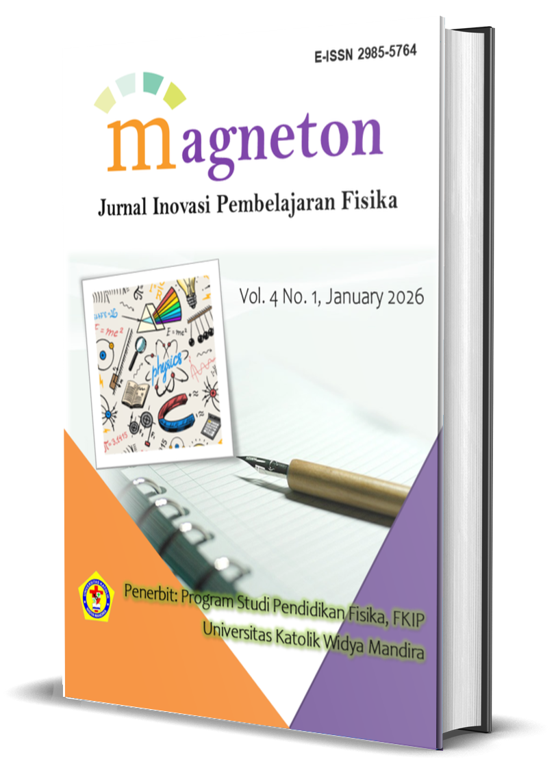 					View Vol. 4 No. 1: MAGNETON: Jurnal Inovasi Pembelajaran Fisika | January 2026
				