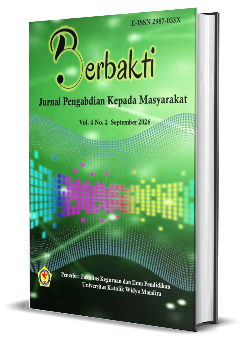 					View Vol. 4 No. 2: BERBAKTI: Jurnal Pengabdian Kepada Masyarakat | September 2026
				